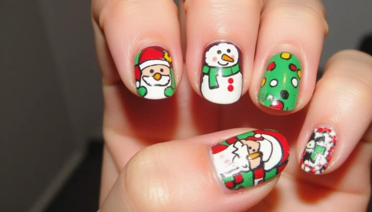 23 Simple Christmas Nails
