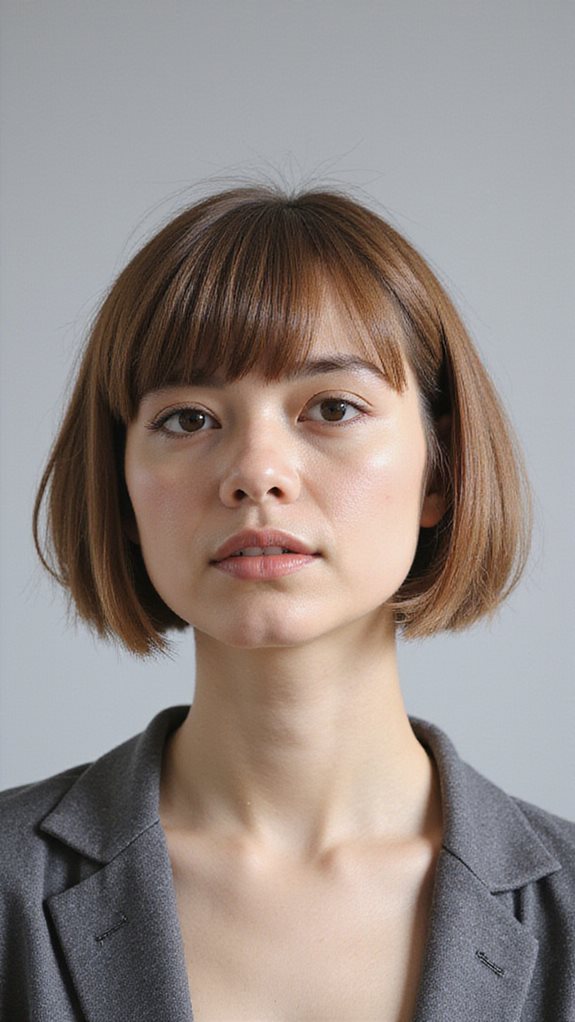 blunt cut subtle layers maximum density