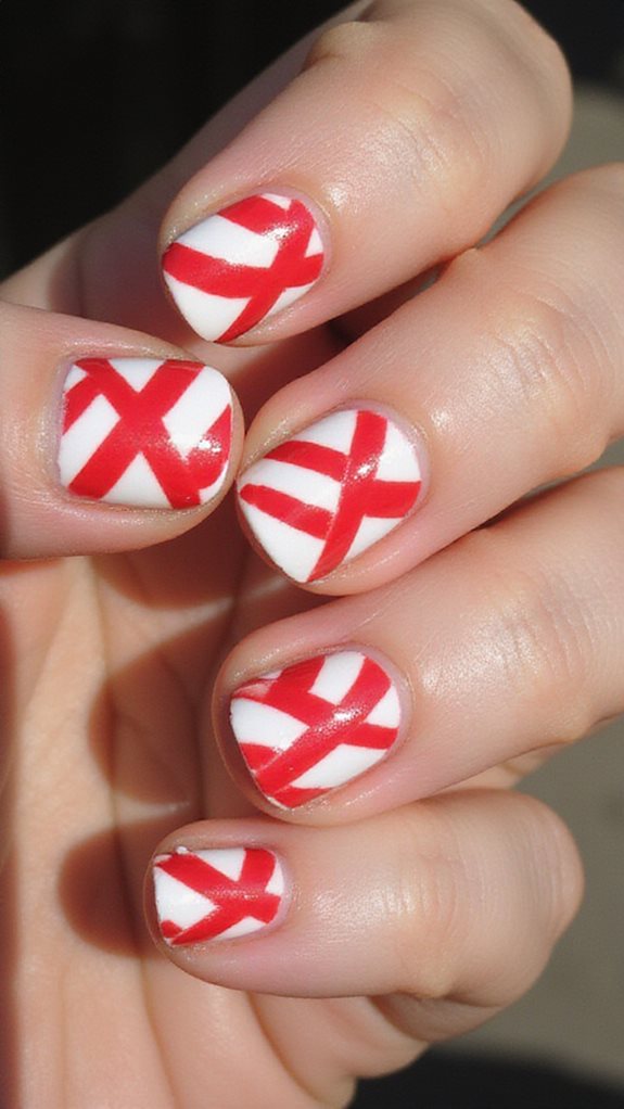 classic holiday nail design