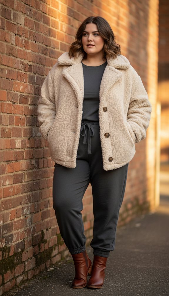 cozy chic athleisure inspired winter look