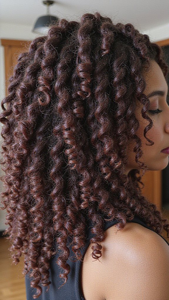 curl defining moisturizing section specific air drying