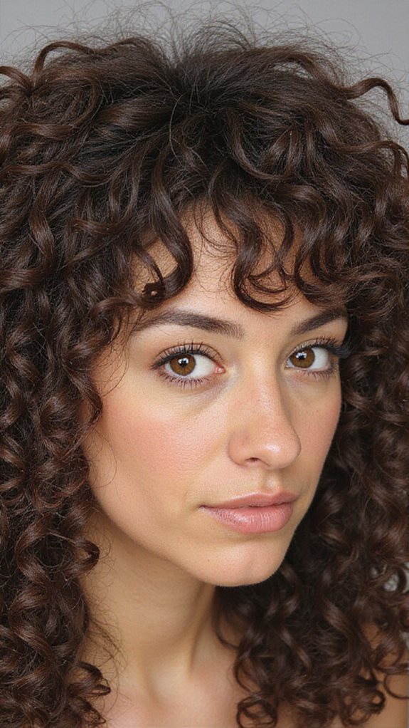 curly fringe bangs complement curl patterns