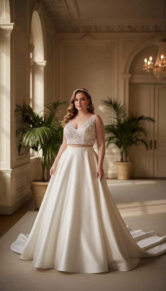 customizable modern unique unconventional bridal ensembles