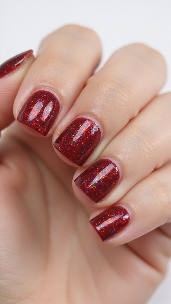 dimensional glossy festive mirror like