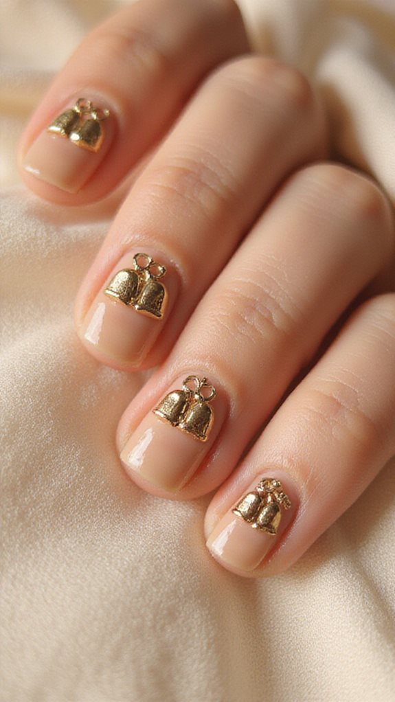 elegant festive metallic shimmering accents