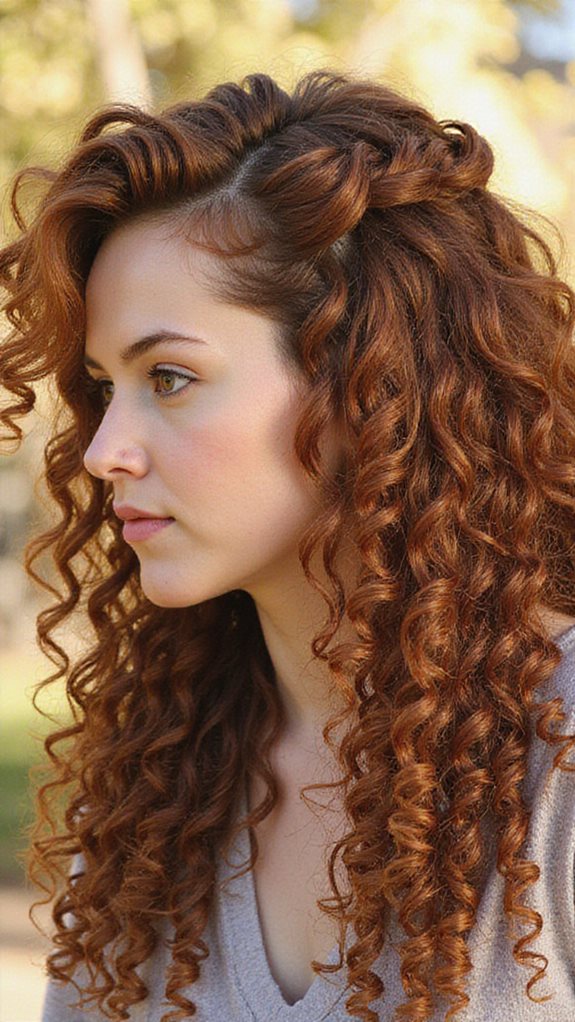 elegant updo preserves natural curls