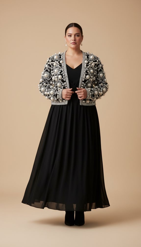 embellished versatile sophisticated festive occasion