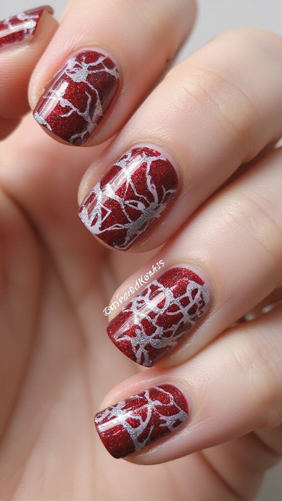 festive glamorous sophisticated holiday nails