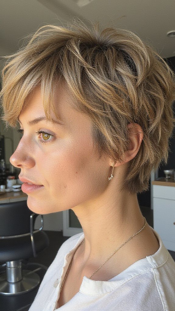 layered textured asymmetrical dimensional