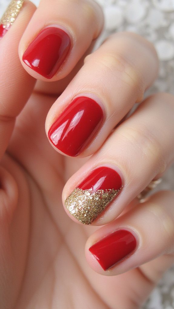 sophisticated holiday nail art elegance