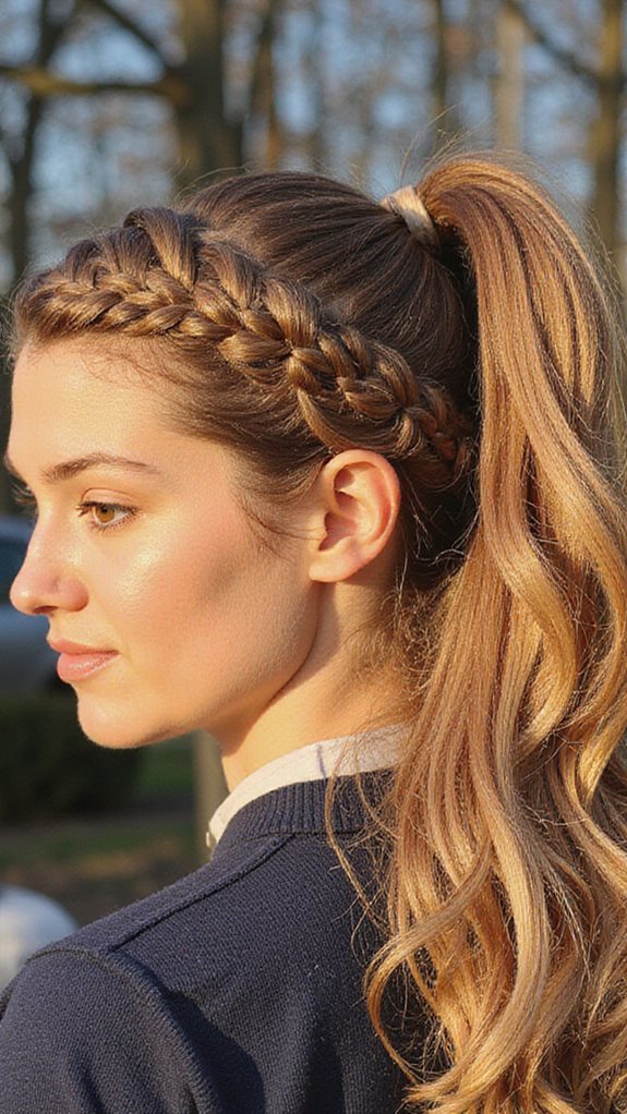 sophisticated polished versatile seamless crown ponytail