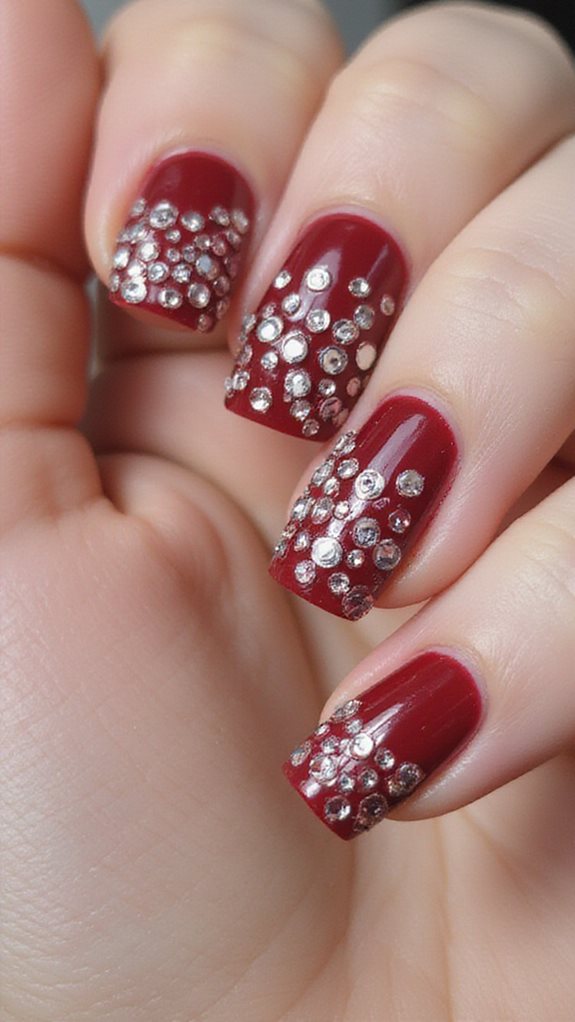 sophisticated ruby red holiday sparkle