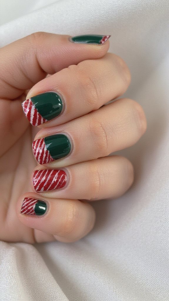 timeless holiday nail design elegance