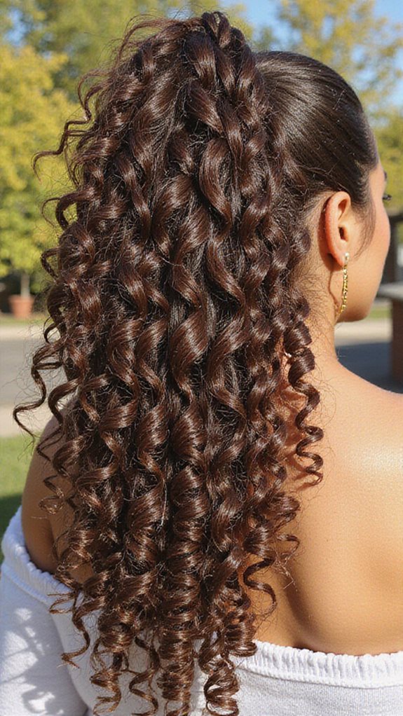 voluminous bouncy defined curl preserving