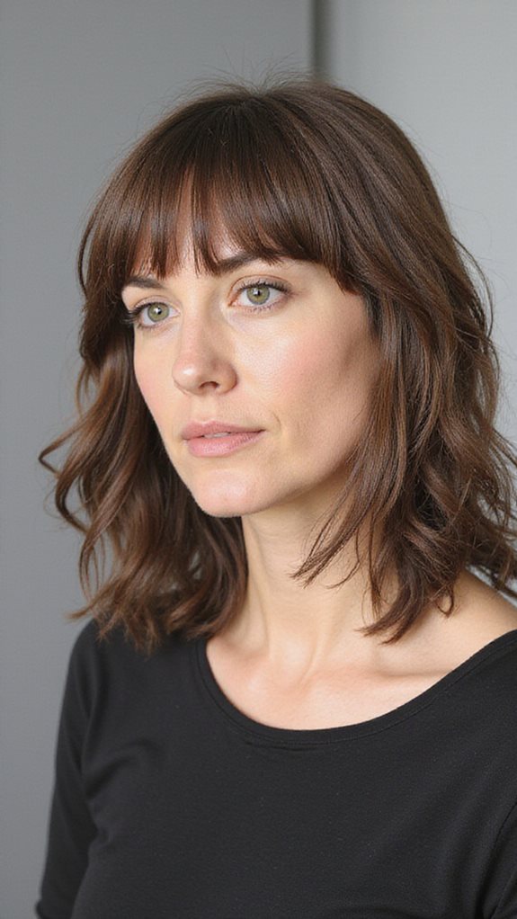 wispy layered face framing volumized texture