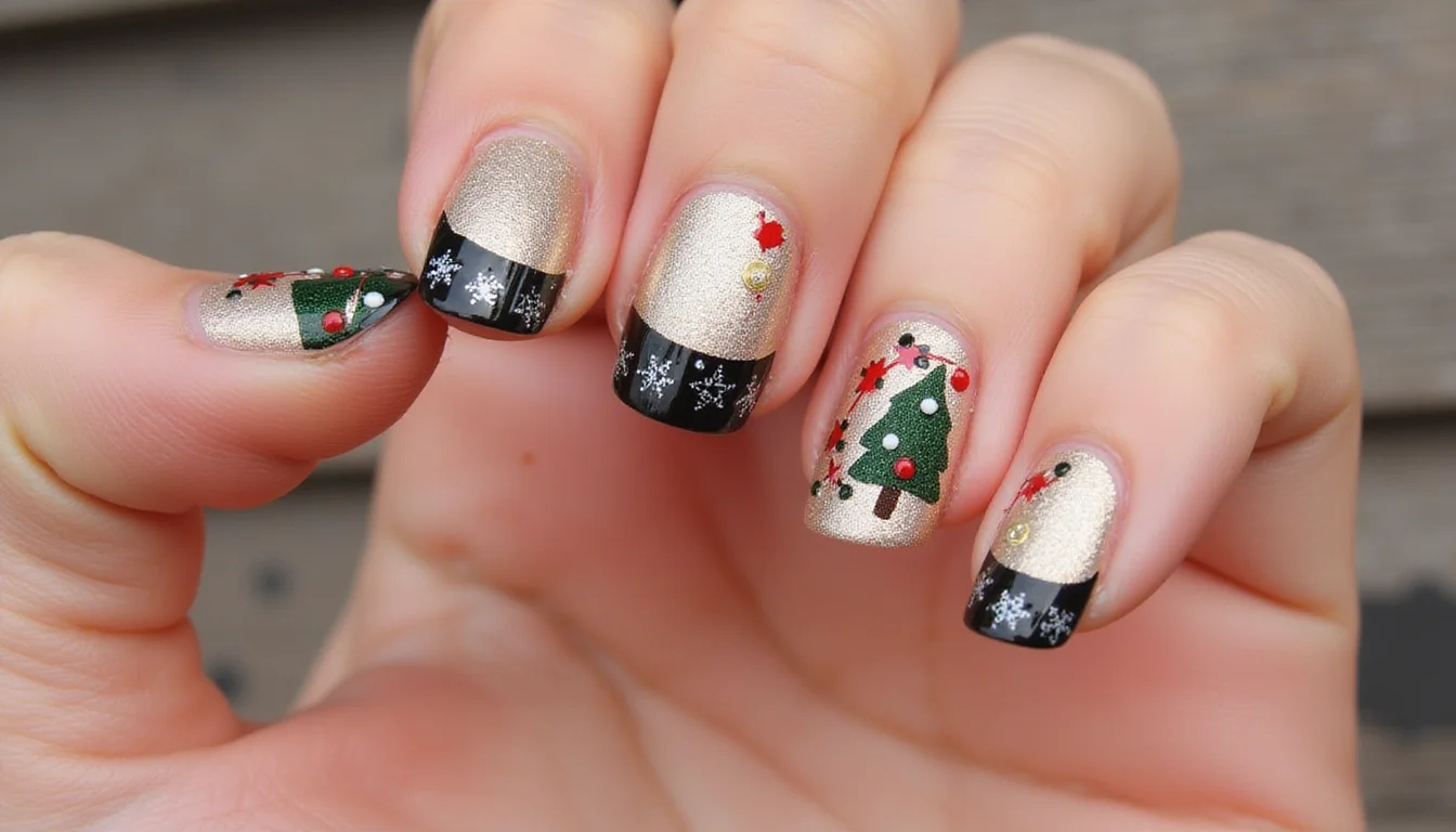 short christmas nails