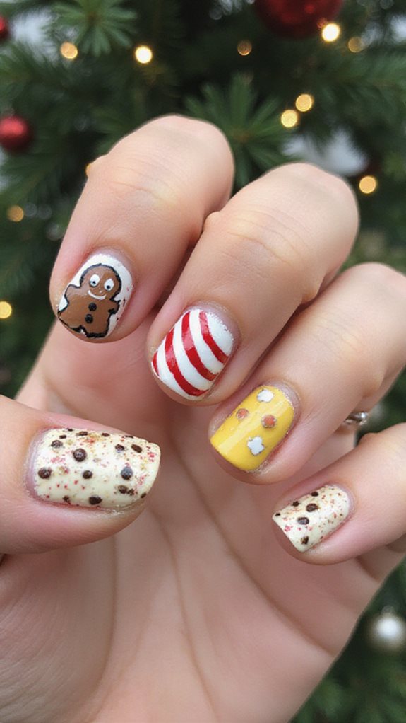 baked iced textured festive